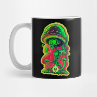 Psychedelic mushroom alien Mug